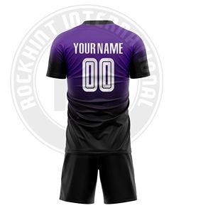 Ensemble de maillot et short de football professionnel en polyester de haute qualité pour les matchs, l'entraînement et les sports - Product Image 5