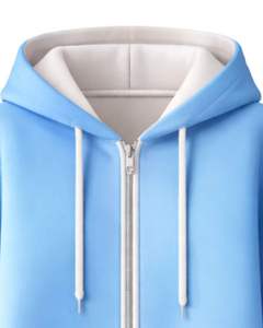 Sudadera con capucha larga azul cielo para mujer, de forro polar, con cremallera, para otoño e invierno, con bolsillos canguro, informal, OEM, personalizada, al por mayor - Product Image 6