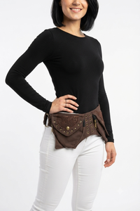 Sac banane en toile de coton avec fermetures éclair sécurisées pour voyages, tourisme, camping et rangement d'argent – Vente directe usine - Product Image 6