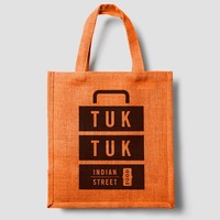 Sac fourre-tout en toile de jute avec cordon de serrage, poignée en corde, designs de logo personnalisés, certifié ISO9001, taille extra large