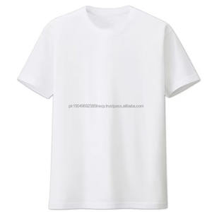 Camiseta de Manga Corta de Algodón Peinado para Hombre y Mujer, con Logotipo Bordado Personalizado OEM, Diseño Transpirable Disponible - Product Image 4