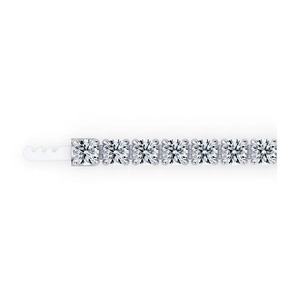 Bracelet tennis en or blanc 9K avec diamants de laboratoire ronds brillants de 4 points et 50 carats pour femme, bijoux de luxe, vente en gros - Product Image 2