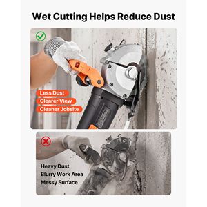 Machine à rainurer murale électrique 4800W, 6800 tr/min, rainureuse à béton avec ligne de guidage et 5 lames - Product Image 3