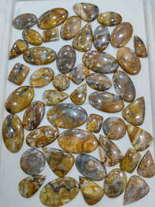 100% jasmin naturel jaspe pierres précieuses en vrac Cabochon mélange forme et taille jasmin jaspe pierres précieuses Lot fait à la main faisant des bijoux - Product Image 2