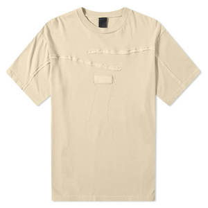T-shirts Homme 100% Coton, Coupe Oversize, Col Rond Côtelé, Manches Courtes, 180 Grammes, Effet Vieilli, Uni, Logo Personnalisé sur le Devant - Product Image 5