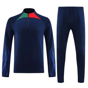 Ensemble d'échauffement de football, vêtements d'entraînement pour équipe de football, veste et pantalon de survêtement légers pour hommes, survêtement de football personnalisé - Product Image 6