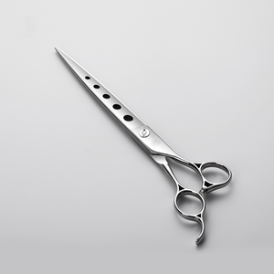 Ciseaux de toilettage pour chien Fenice à design ajouré 7/7,5/8 pouces, ciseaux droits pour grands chiens - Product Image 3