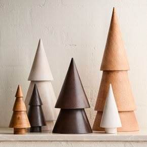 Sapin de Noël rustique en bois fait main pour la décoration de table, salon, chambre, bureau et fêtes - Product Image 4