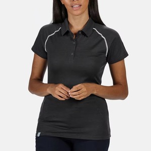 Chemises polo pour femmes, couleur unie, manches courtes, en vente, meilleur prix, bonne qualité, chemises polo tendance pour femmes - Product Image 3