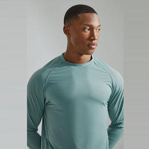 Nouvelle Arrivée - T-shirt de Sport Homme Slim Fit à Manches Longues et Col Rond - Respirant, Séchage Rapide, Anti-Boulochage, Personnalisable pour l'Entraînement - Product Image 4