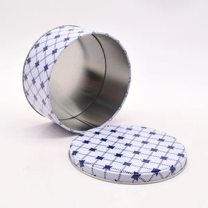 Envase Metálico Redondo Blanco Personalizado de Grado Alimenticio para Toffee, Pastel, Chocolate, Galletas y Bizcochos - Product Image 2
