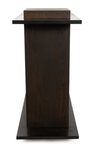 <b>Black</b> Acrylic <b>Console</b> Table Curved Living Room Side Table Display Rack Magazine Stand - Product Image 4