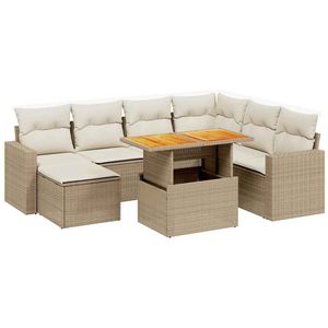 Ensemble de canapés de jardin beige crème - Product Image 2