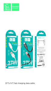 VDENMEN-Productos de venta al por mayor de alta calidad, accesorios de teléfono, cables de datos USB tipo C de carga súper rápida - Product Image 3