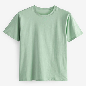 Camiseta de Hombre, Corte Regular, Color Sólido, Cuello Redondo, Manga Corta, 100% Algodón, Estilo Casual, Tejido Transpirable y Antiarrugas - Product Image 4