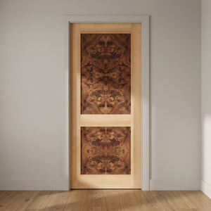 Porte intérieure moderne en placage d'ingénierie à grain de bois massif pour appartement et usage résidentiel - Product Image 5