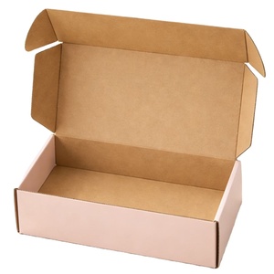 Pink Corrugated Mailer Gift <b>Box</b> <b>Foldable</b> Shipping Packaging <b>Box</b> for E-commerce Retail & Craft Packaging - Product Image 1