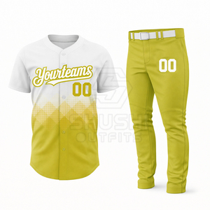 Ensemble personnalisé de maillots et pantalons de softball rayés, vêtements de sport professionnels, broderie, logo imprimé, tenue d'équipe complète - Product Image 4