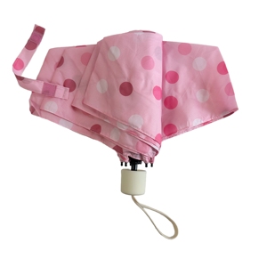 Parapluie en fibre de verre avec sac, 6 baleines, protection UV, pliable en 3, en pongé, double usage pour femmes et cadeaux d'affaires - Product Image 6