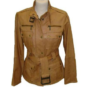 New Arrival Wholesale <b>Lightweight</b> <b>Women</b> Leather <b>Jacket</b> for Sale / Hot Sale Autumn & Winter <b>Women</b> Fashion Cowhide Leather <b>Jackets</b> - Product Image 1