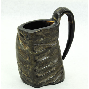 Jarra de cuerno para beber con diseño intrincado de Tayyab Handicraft India, artículos de bar de alta calidad para el hogar, jarra de cuerno para beber de la India. - Product Image 5