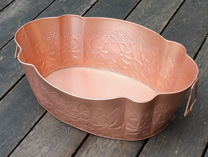 Cubo de hielo de cobre de fabricante confiable para colección de artículos de barra con temática cultural, que destaca el auténtico trabajo en metal, chapado en cobre grande. - Product Image 5