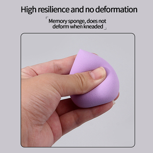 Éponge de maquillage en forme de goutte d'eau, mélangeur de fond de teint, outil de beauté cosmétique, réutilisable, portable, taille standard - Product Image 5