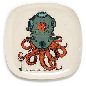 Bandeja de Metal Esmaltado Moderna y Elegante, Decoración para el Hogar, Multifuncional, Resistente al Calor, para Diwali, Bodas, Ramadán - Product Image 1