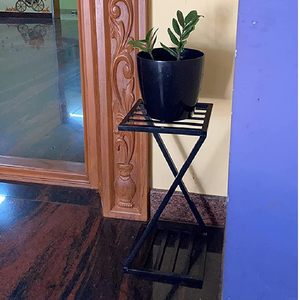 Elegante Juego de Soportes para Macetas en Forma de Z, Soporte Decorativo de Metal para Macetas, Soporte Duradero para Plantas para Balcón o Sala de Estar a Bajo Precio - Product Image 3