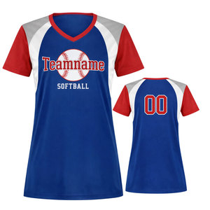 Durable Stitching and Comfortable Breathable Wear Summer Short Sleeve Softball Jersey for Daily Practice and <b>Matches</b> - Product Image 1