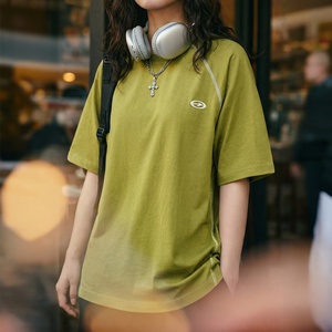 T-shirts pour femmes Maden, tee-shirt oversize anti-microbien, col rond, coupe ample, évacuation de l'humidité, séchage rapide, respirant, jersey de coton, logo - Product Image 5