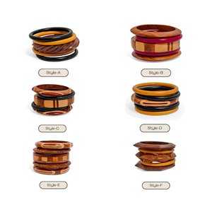 Handcrafted <b>Wooden</b> <b>Bangle</b> Collection Woodland Muse Collective Teak Mango Sisso & Bloodwood Jewelry fashion <b>bangle</b> - Product Image 1