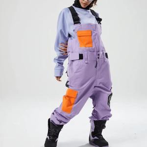 Pantalon de ski unisexe grande taille imperméable -Tex Ripstop respirant, isolé, coupe-vent, pour snowboard, polyester/nylon 1800g - Product Image 3