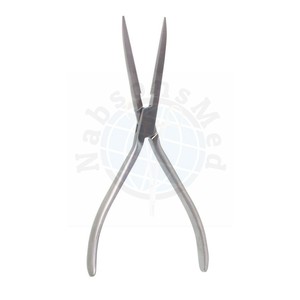 NABSONS MED Pinzas de punta larga de 6 pulgadas, punta de 2 mm, longitud de mandíbula de 5,7 cm, acero inoxidable, instrumento quirúrgico ortopédico manual - Product Image 1