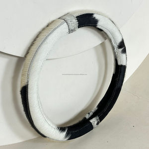 Funda para Volante de Coche de Cuero Vacuno de Alta Calidad, Funda para Volante de Coche de Cuero Genuino Antideslizante, Venta Directa de Fábrica - Product Image 4