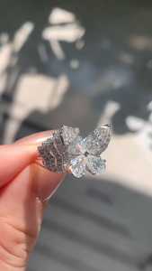 Anillo de Moissanita con Formas de Mariposa, Corte Marquesa y Pera para Mujer, Plata 925 Original, Ideal para Regalo de Novia, Aniversarios y Fiestas - Product Image 3