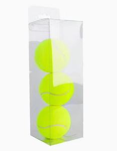 Juego de cuatro pelotas de tenis de color amarillo brillante, duraderas, para uso recreativo - Product Image 2