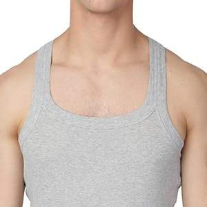 Camiseta Deportiva sin Mangas para Hombre, Personalizada, de Tela de Algodón Acanalado, Transpirable, Fabricante de Ropa al Por Mayor - Product Image 1