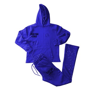 Conjunto Deportivo Unisex de Invierno, Informal, Estampado, Transpirable, de Forro Polar, para Entrenamiento, Gimnasio, Running, Yoga, Jogging, Uso Diario al Aire Libre - Product Image 2