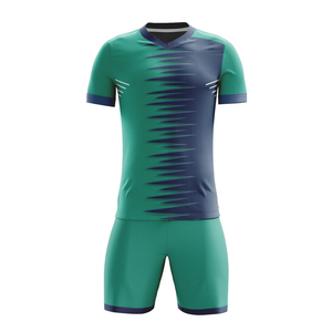 Uniformes de Fútbol Personalizados con Logotipo, Cortos, 100% Poliéster, Transpirables, con Cuello en V, para Adultos, Conjunto Deportivo de Invierno, Multicolor - Product Image 1
