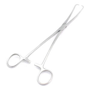 Pinza Tenaculum de 9.50" con Doble Curvatura, Instrumento Quirúrgico Ginecológico de Acero Inoxidable, Pinza Tenaculum para Obstetricia y Ginecología, para Agarrar el Cérvix - Product Image 3