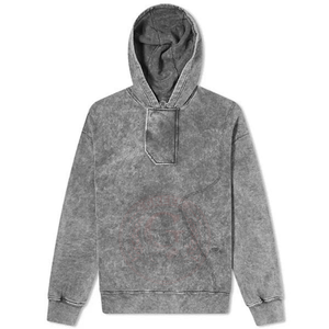 Sweat-shirt à capuche en coton délavé pour homme, haut de gamme, décontracté, coupe confortable, idéal pour le style de vie et le streetwear - Product Image 1