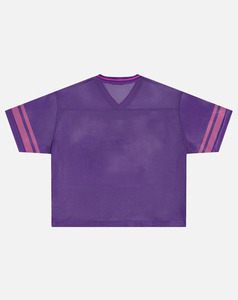 เสื้อฟุตบอลอเมริกันแบบสั่งทำพิเศษ ปี 2026 คอวี ผ้าตาข่าย สีม่วงชมพู เบอร์ 88 แขนสั้น ระบายอากาศได้ดี สำหรับผู้ใหญ่ - Product Image 2