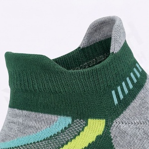 Green Ankle <b>Socks</b> With Geometric Pattern Quick Dry <b>Running</b> <b>Socks</b> For Adults Summer Sport Wear - Product Image 4