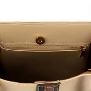 กระเป๋าโท้ทหนังแท้สีเบจสำหรับผู้หญิง ROYAL LEATHER INDUSTRIES น้ำหนัก 500 กรัม คุณภาพสูง ปิดด้วยซิป ดีไซน์หรูหรา ทันสมัย เหมาะสำหรับการเดินทางในชีวิตประจำวัน - Product Image 6