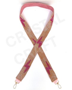 CRYSTAL CRAFT Vintage Beaded Webbing <b>Strap</b> Eco-Friendly Handbag Accessory - Product Image 4