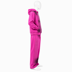 Ensemble de survêtement pour homme en molleton uni, 100% coton, éco-responsable, grande taille, pour l'hiver - Product Image 4