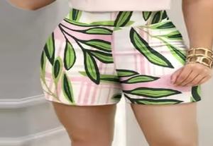 Summer For Women Floral Print Tops Short Outfits Multi Solid Color Casual Short For Women Design Printed Comfortable Women Short - Product Image 4