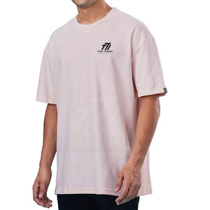 Camisetas Extra Grandes para Hombre de Alta Calidad, Transpirables, Ecológicas, de Secado Rápido, 100% Algodón, 320g, Cuello Redondo, Hombros Caídos, Corte Holgado - Product Image 2
