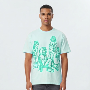 Custom Printed 100% Cotton Top Quality Plain Short Sleeve Eco-Friendly Breathable Loose Fit Mens T-Shirt - Product Image 1